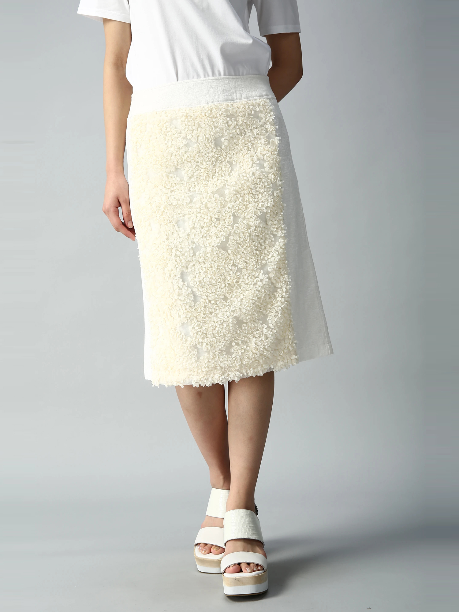 フラワー立体刺繍付スカート ｜ PRIDE（プライド）｜.K online（ドット  