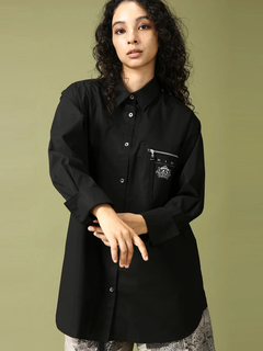 [美品]MORABITO モラビト ブラン♪ロゴ ブラウス MORABITO BLANC モラビトブランロゴブラウス