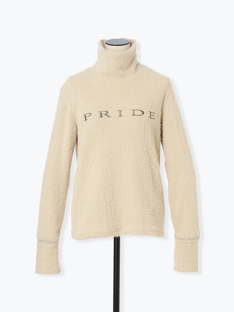 シャギー プル ハイネック プルオーバー カットソー 日本製 ｜ PRIDE 