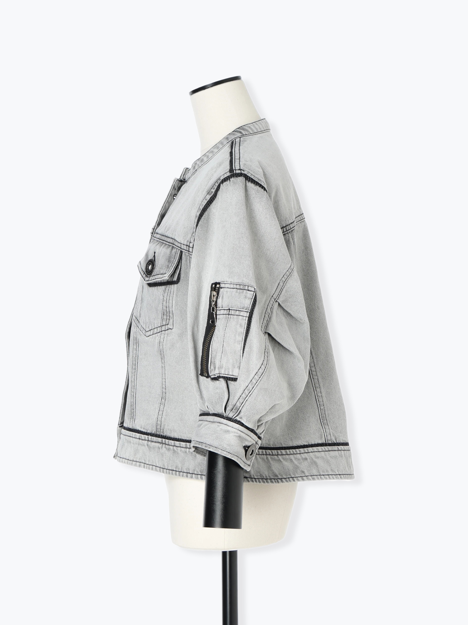 マスキング ブリーチ デニム ジャケット ｜ PRIDE（プライド）｜.K