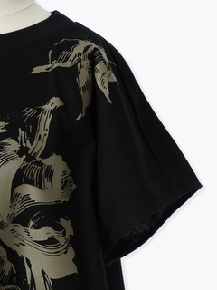 PRIDE(プライド) |【日本製】フラワープリント チュニック プルオーバー ノースリーブ Tシャツ