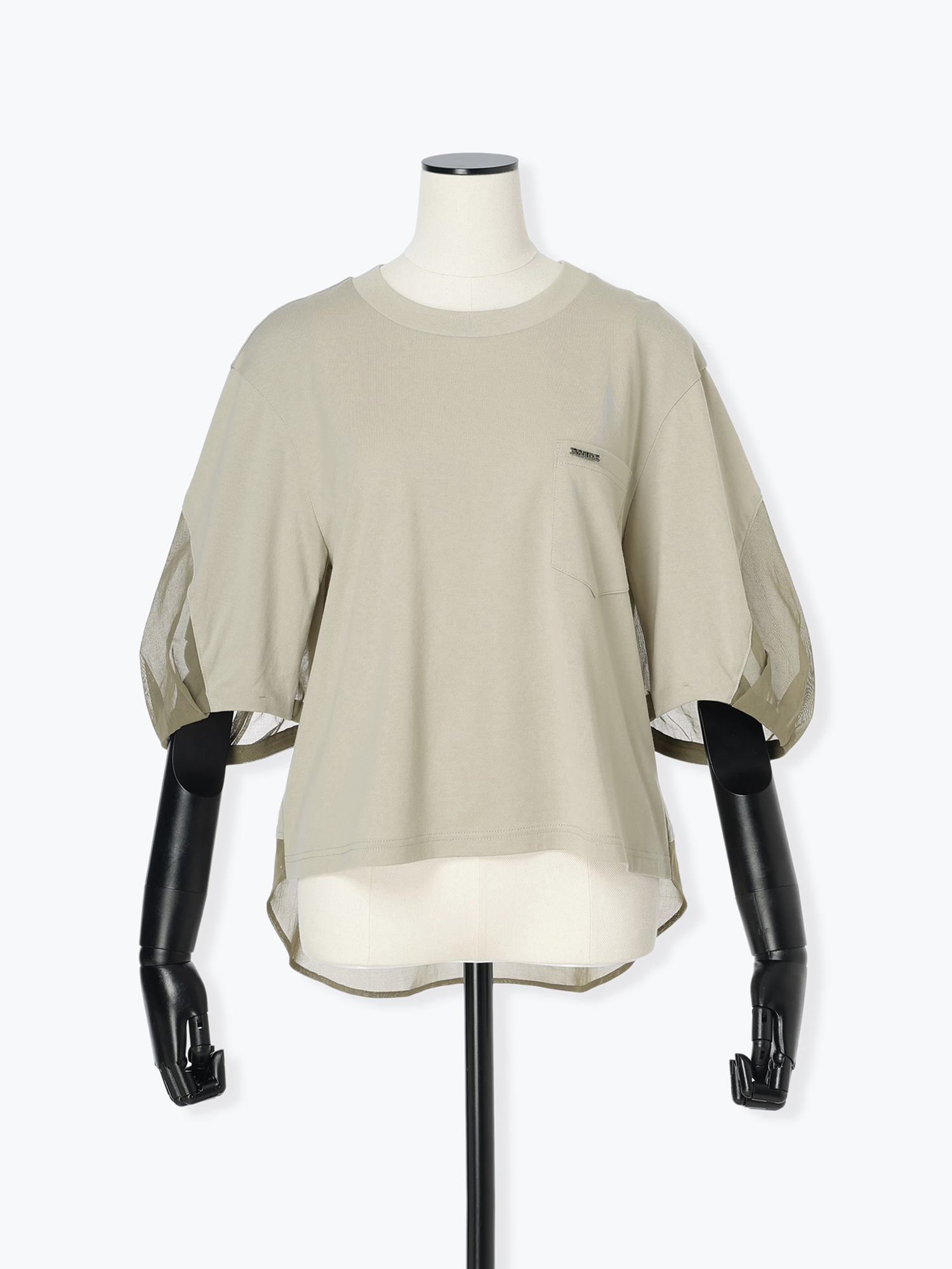 日本製】シアーオーガンジー ドッキング Tシャツ ｜ PRIDE（プライド