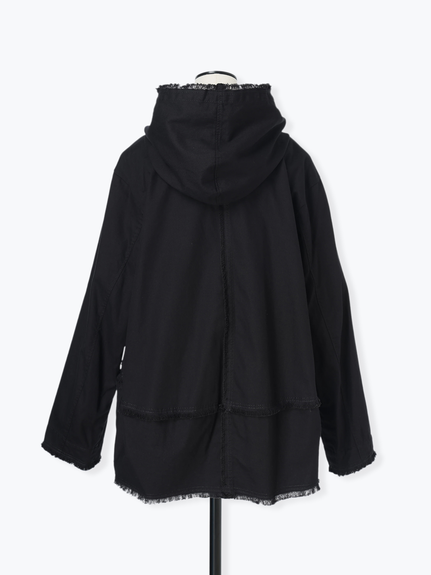 MIELI INVARIANT◆パーカー/XL/コットン/BLK/プリント/500155 オックスコットン フーディ パーカー ジャケット ｜ PRIDE