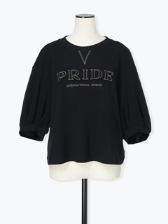 PRIDE(プライド) |【日本製】ガーゼテリー ロゴ プルオーバー スウェット