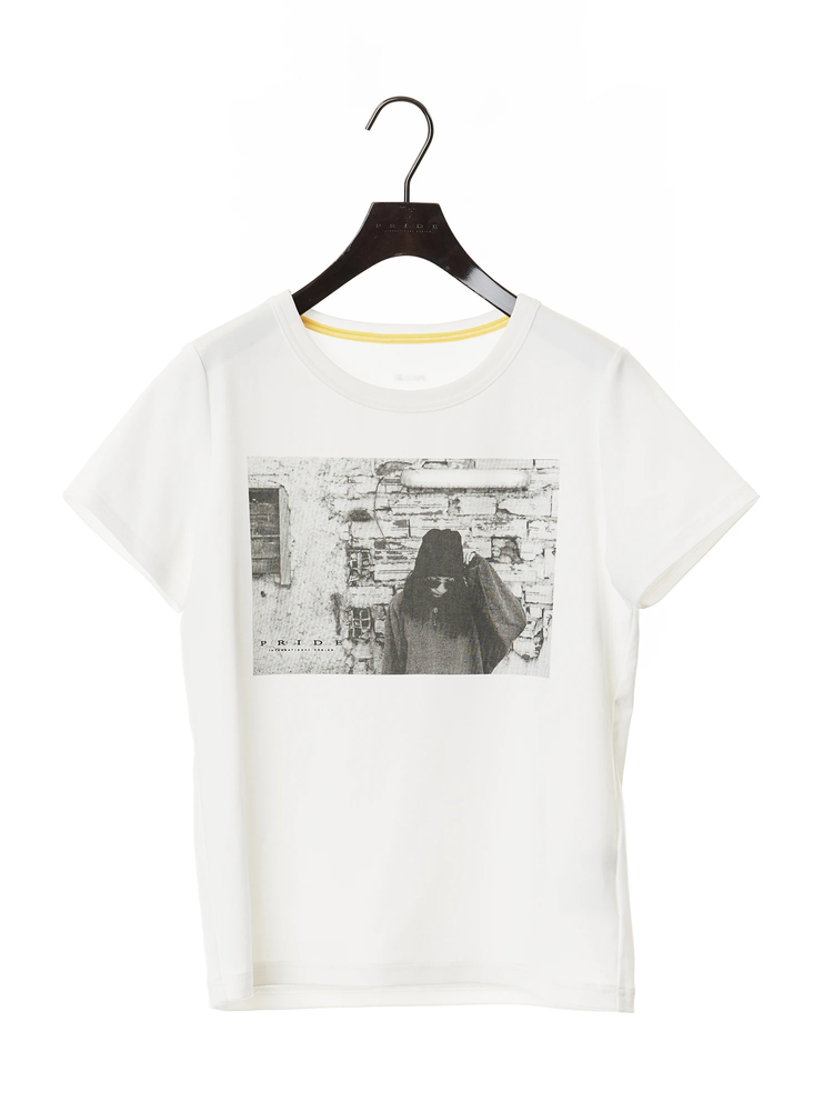 PRIDE(プライド) |【日本製】クリアーフライス モノトーン プリント Tシャツ プリントT