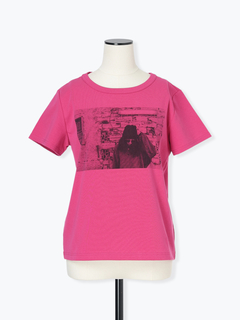 PRIDE(プライド) |【日本製】クリアーフライス モノトーン プリント Tシャツ プリントT