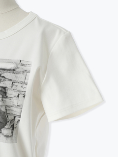 PRIDE(プライド) |【日本製】クリアーフライス モノトーン プリント Tシャツ プリントT