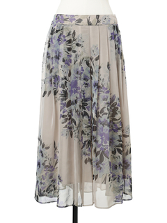 PRIDE(プライド) |【カタログ掲載】バイヤスフラワープリント スカート