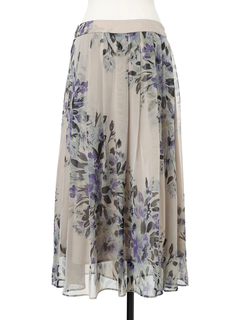 PRIDE(プライド) |【カタログ掲載】バイヤスフラワープリント スカート