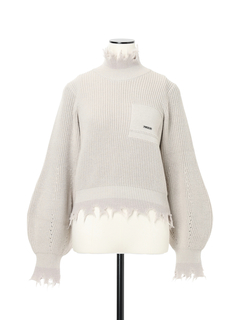 PRIDE(プライド) |【日本製】 コンプレッションフリンジ ニット セーター