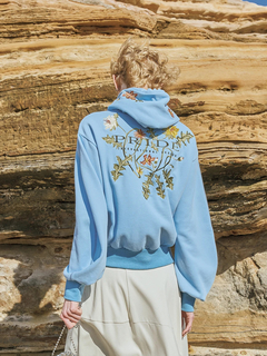 PRIDE(プライド) |バックキモウテリー ボタニカル刺しゅう バーカー フーディ スウェット プルオーバー