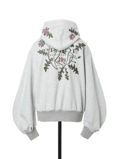 PRIDE(プライド) |バックキモウテリー ボタニカル刺しゅう バーカー フーディ スウェット プルオーバー