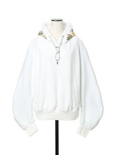 PRIDE(プライド) |バックキモウテリー ボタニカル刺しゅう バーカー フーディ スウェット プルオーバー