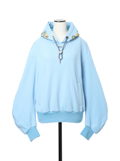 PRIDE(プライド) |バックキモウテリー ボタニカル刺しゅう バーカー フーディ スウェット プルオーバー