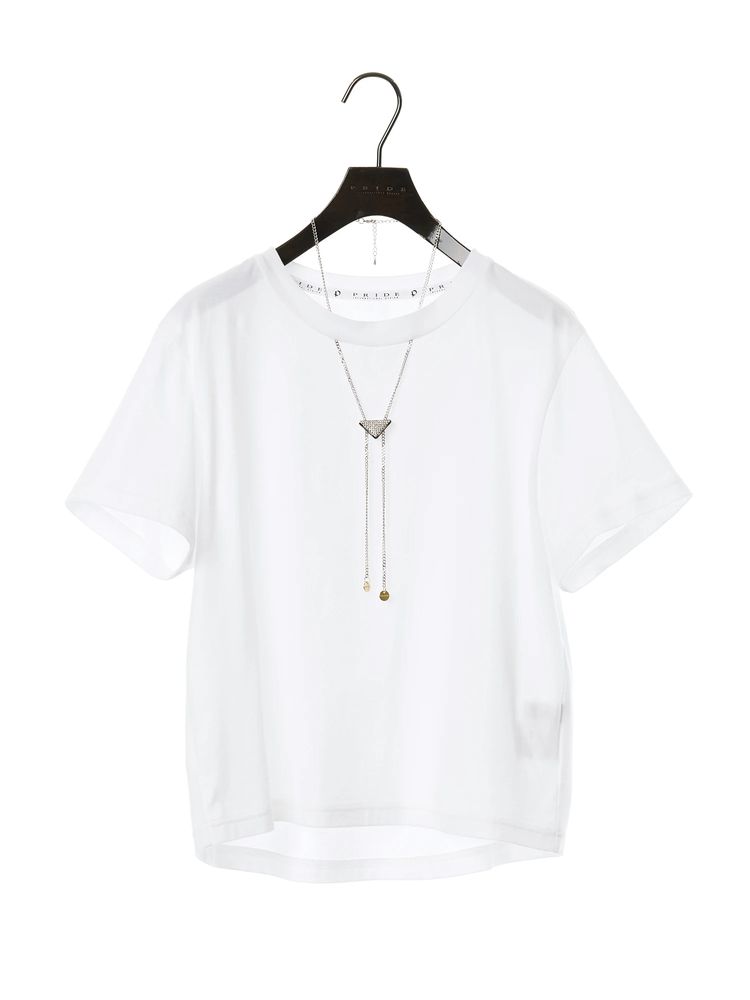 PRIDE(プライド) |60/2 ロングステイ ネックレス付き Tシャツ