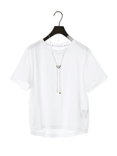PRIDE(プライド) |60/2 ロングステイ ネックレス付き Tシャツ