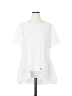 PRIDE(プライド) |アイスプレミアジャージ Tシャツ オーガンジー 身頃切替 カットソー