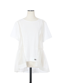 PRIDE(プライド) |アイスプレミアジャージ Tシャツ オーガンジー 身頃切替 カットソー