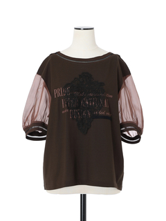 PRIDE(プライド) |アイスプレミアジャージ Tシャツ オーガンジー 袖切替 カットソー