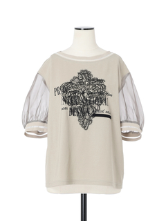 PRIDE(プライド) |アイスプレミアジャージ Tシャツ オーガンジー 袖切替 カットソー