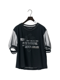 PRIDE(プライド) |アイスプレミアジャージ Tシャツ オーガンジー 袖切替 カットソー