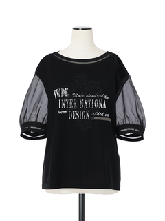 PRIDE(プライド) |アイスプレミアジャージ Tシャツ オーガンジー 袖切替 カットソー