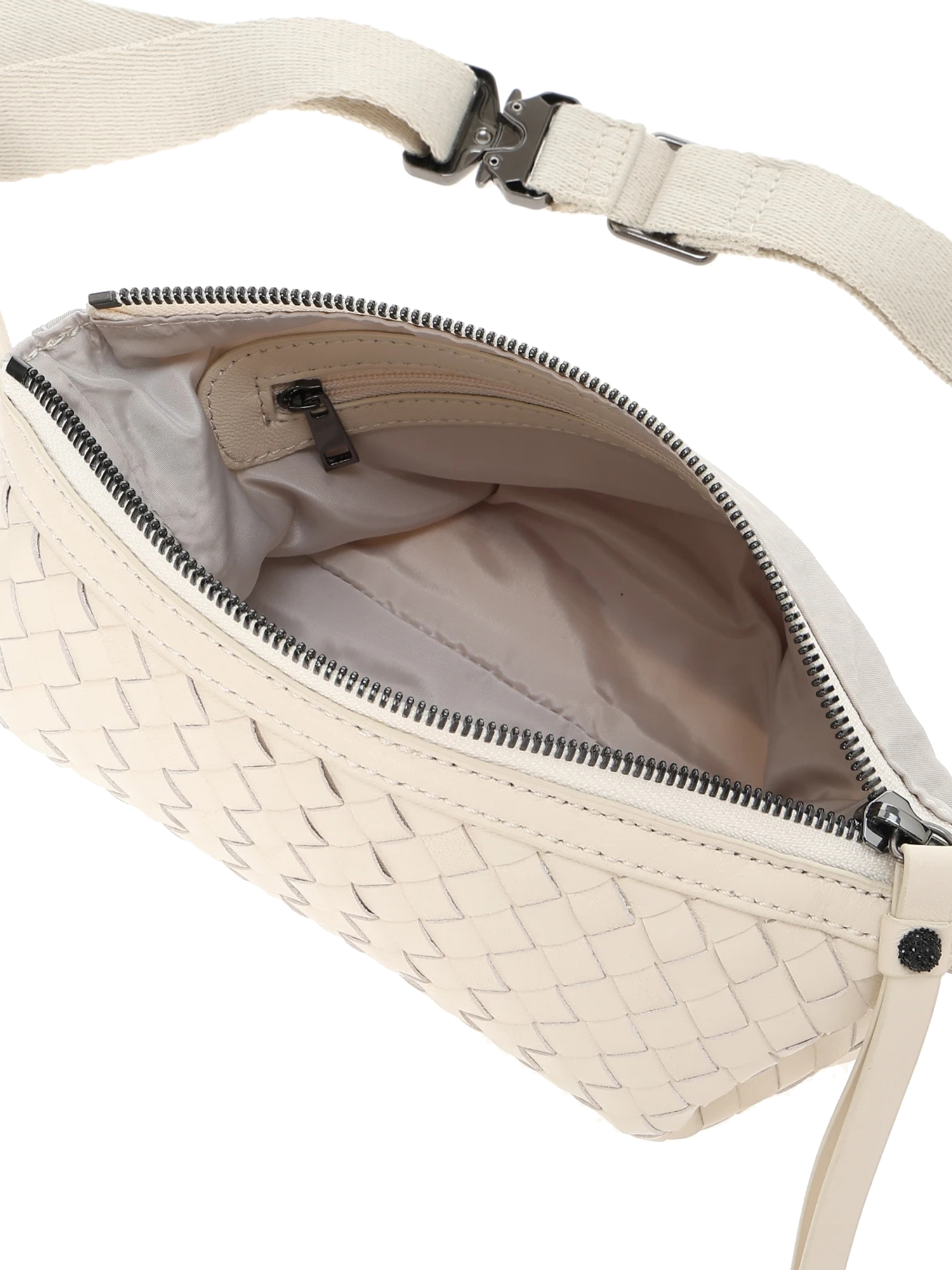 2WAY レザー メッシュ ポーチ バッグ ショルダーバッグ ウェストポーチ