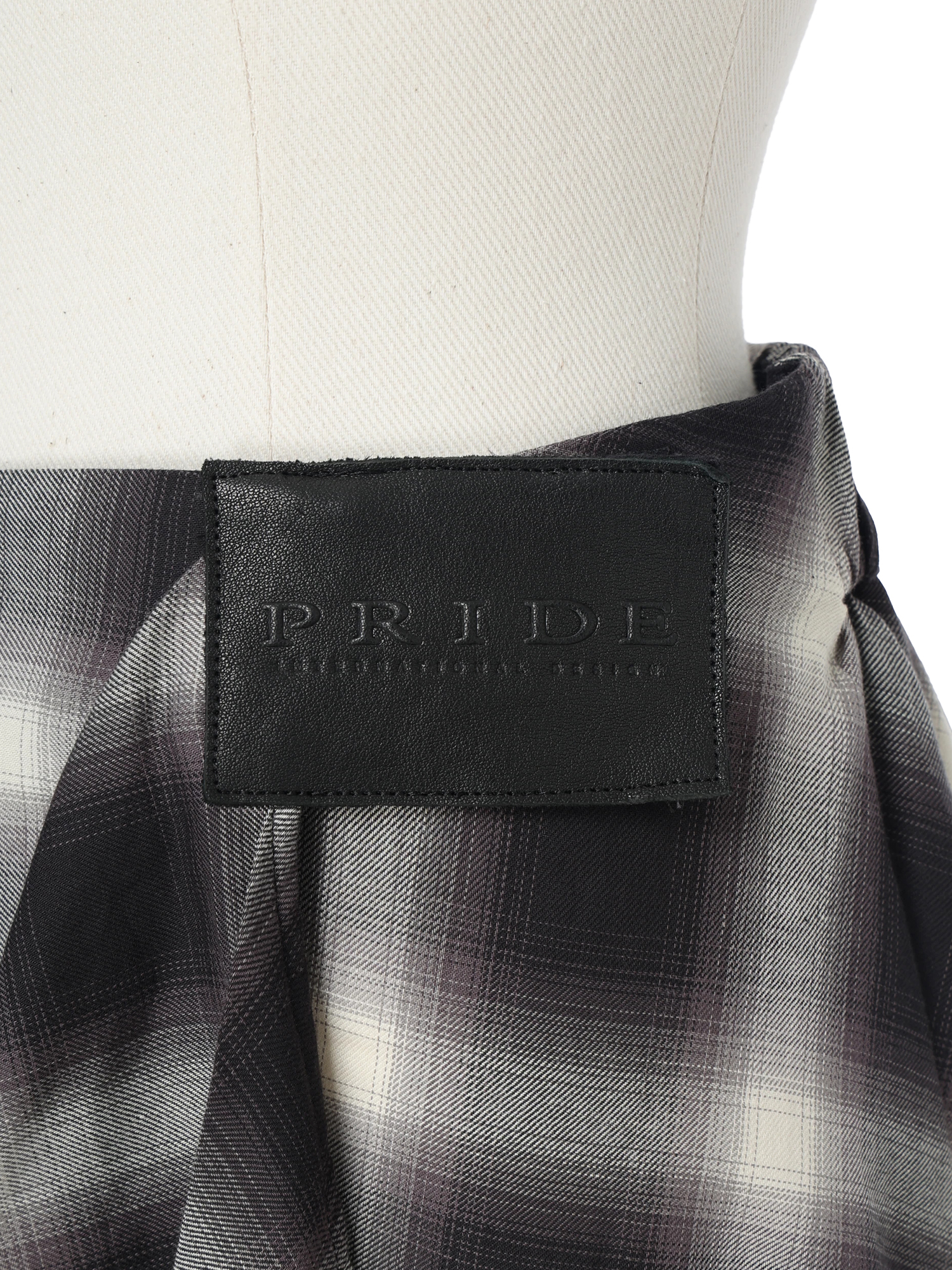 レイヤーチェック マキシ丈 巻き スカート | PRIDEBIS レイヤーチェック マキシ丈 巻き スカート | PRIDEBIS