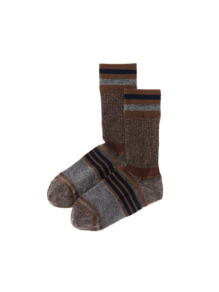 PRIDEBIS(プリデビス) |ラメボーダー ソックス 靴下