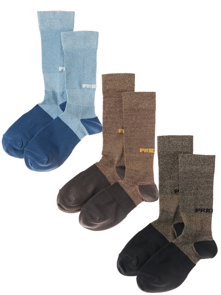 PRIDEBIS(プリデビス) |【日本製】 ラメスリット ソックス 靴下