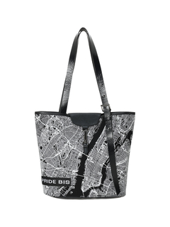 PRIDEBIS(プリデビス) |【カタログ掲載】モチーフキャンバス マップ トート バッグ