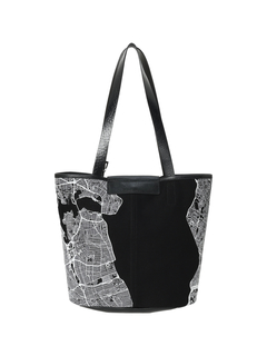 PRIDEBIS(プリデビス) |【カタログ掲載】モチーフキャンバス マップ トート バッグ