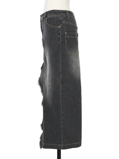 pierre cardin(ピエールカルダン) |バックロゴデニム スカート