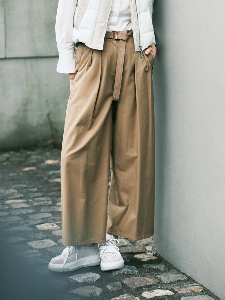 pierre cardin(ピエールカルダン) |ブラッシュドツイル パンツ