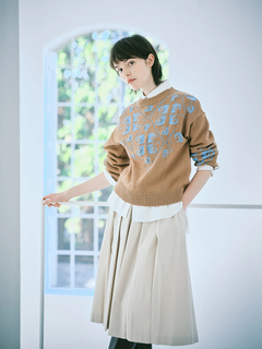 pierre cardin(ピエールカルダン) |ラメジャガード ニット セーター