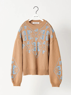 pierre cardin(ピエールカルダン) |ラメジャガード ニット セーター