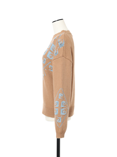 pierre cardin(ピエールカルダン) |ラメジャガード ニット セーター