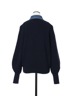 pierre cardin(ピエールカルダン) |デニムコンビネーション カーディガン