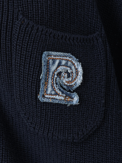 pierre cardin(ピエールカルダン) |デニムコンビネーション カーディガン