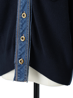 pierre cardin(ピエールカルダン) |デニムコンビネーション カーディガン