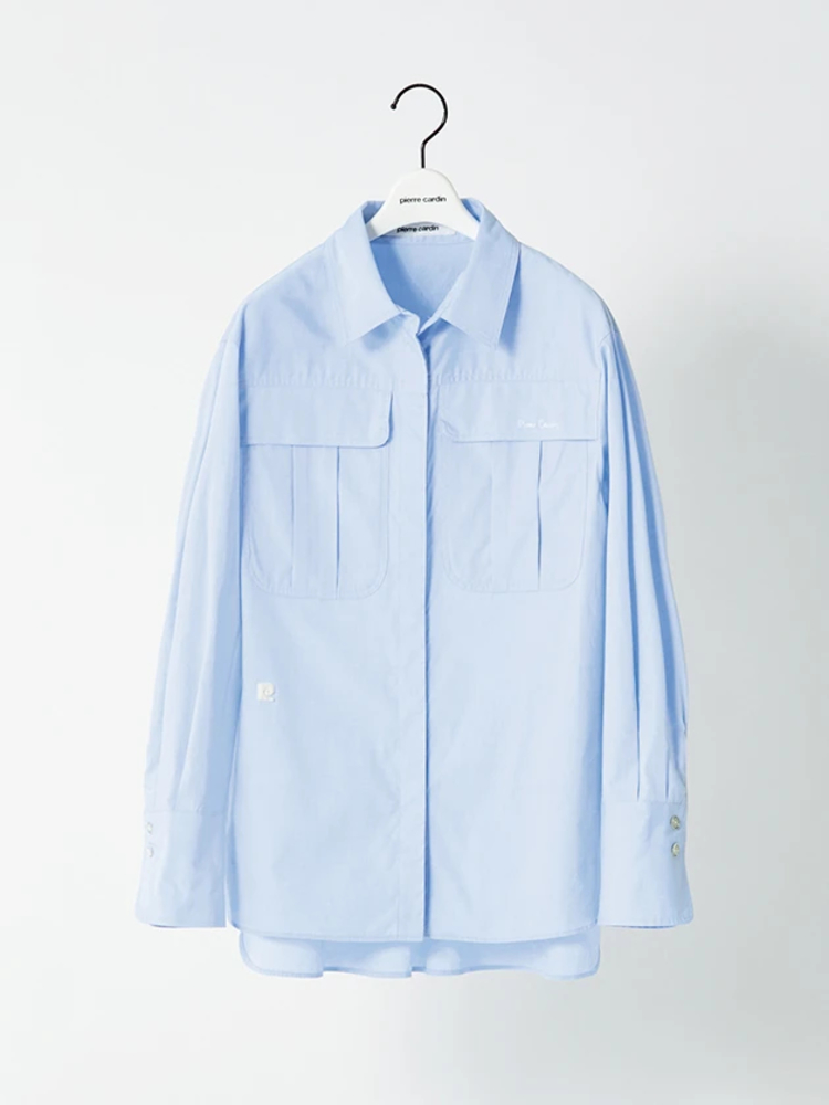 pierre cardin(ピエールカルダン) |コットンオックス ブラウス シャツ