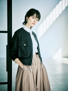 pierre cardin(ピエールカルダン) |【カタログ掲載】エステルコットン ノーカラー ジャケット