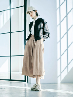 pierre cardin(ピエールカルダン) |【カタログ掲載】エステルコットン ノーカラー ジャケット