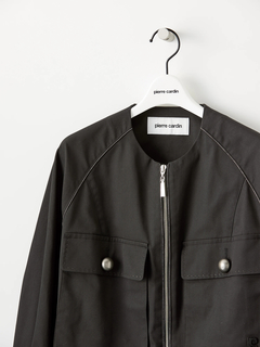 pierre cardin(ピエールカルダン) |【カタログ掲載】エステルコットン ノーカラー ジャケット