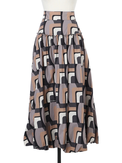 pierre cardin(ピエールカルダン) |【カタログ掲載】アートネオジオメトリック スカート