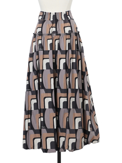 pierre cardin(ピエールカルダン) |【カタログ掲載】アートネオジオメトリック スカート