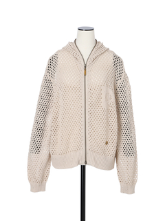 pierre cardin(ピエールカルダン) |ミニスパンコール フーディ ジャケット