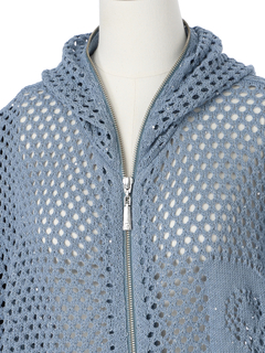 pierre cardin(ピエールカルダン) |ミニスパンコール フーディ ジャケット