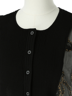 pierre cardin(ピエールカルダン) |【カタログ掲載】ラグジュアリーエンブロイダリー ロング ジレ ベスト