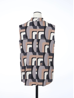 pierre cardin(ピエールカルダン) |【カタログ掲載】アートネオジオメトリック ブラウス シャツ